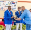Vice Presidente di ARTBO a entrega reconocimento na Master Eric Barry